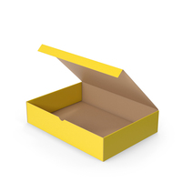 Box Package Yellow PNG & PSD Images