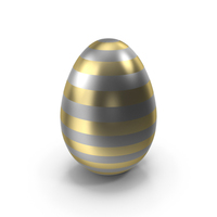 Easter Egg Gold Steel PNG & PSD Images