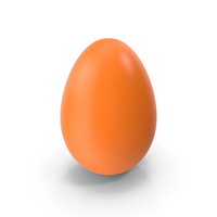Easter Egg Orange PNG & PSD Images