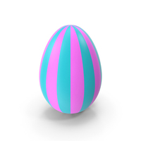 Easter Egg Pink Azure PNG & PSD Images