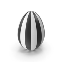 Easter Egg White Black PNG & PSD Images