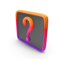 Question Mark Stylish Color PNG & PSD Images