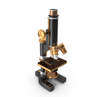 Antique Microscope Black PNG & PSD Images