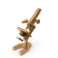 Antique Microscope Bronze PNG & PSD Images
