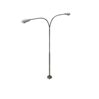 Classic Street Light Double Dirty PNG & PSD Images