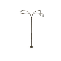Classic Street Light Quad Damaged PNG & PSD Images