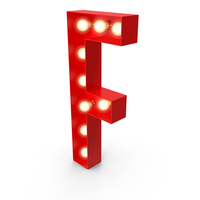 Light Bulb Glowing Alphabet Letter F PNG & PSD Images