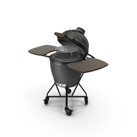 Kamado Style Bbq Grill Open PNG & PSD Images