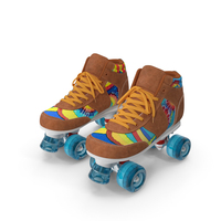 Quad Roller Skates Brown PNG & PSD Images
