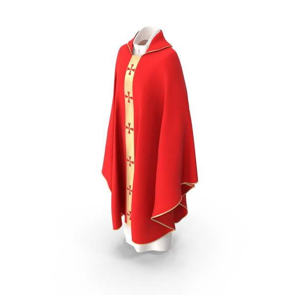 Red Gothic Chasuble PNG & PSD Images