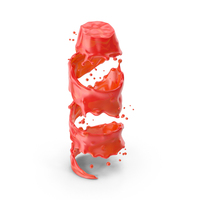 Red Twisted Splash PNG & PSD Images