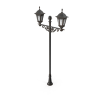 Vintage Street Light Double Dirty PNG & PSD Images