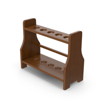 Dark Brown Test Tube Rack PNG & PSD Images