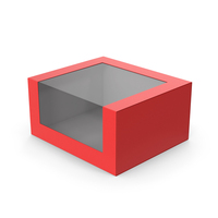 Red Cake Box PNG & PSD Images