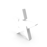 White Twinkle Star Symbol PNG & PSD Images
