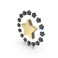 Gold Multi Star Symbol PNG & PSD Images