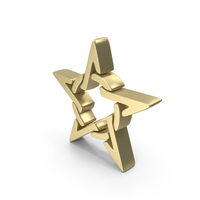 Gold Modern Twinkle Star Symbol PNG & PSD Images