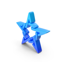 Blue Modern Twinkle Star Symbol PNG & PSD Images