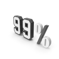 Dual Number Percentage 99 PNG & PSD Images