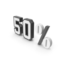 50个百分数二号符号PNG和PSD图像