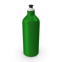 Sport Bottle Aluminium Green PNG & PSD Images