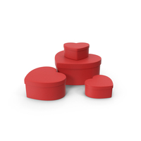 Cardboard Boxes Heart Red PNG & PSD Images