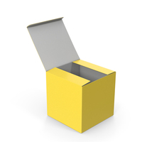 Open Yellow Box Package PNG & PSD Images