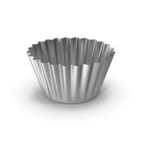 Silver Cupcake Mould PNG & PSD Images