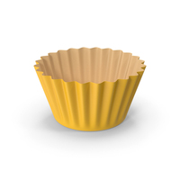 Yellow Cupcake Mould PNG & PSD Images
