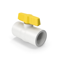 Yellow Plastic Water Valve PNG & PSD Images