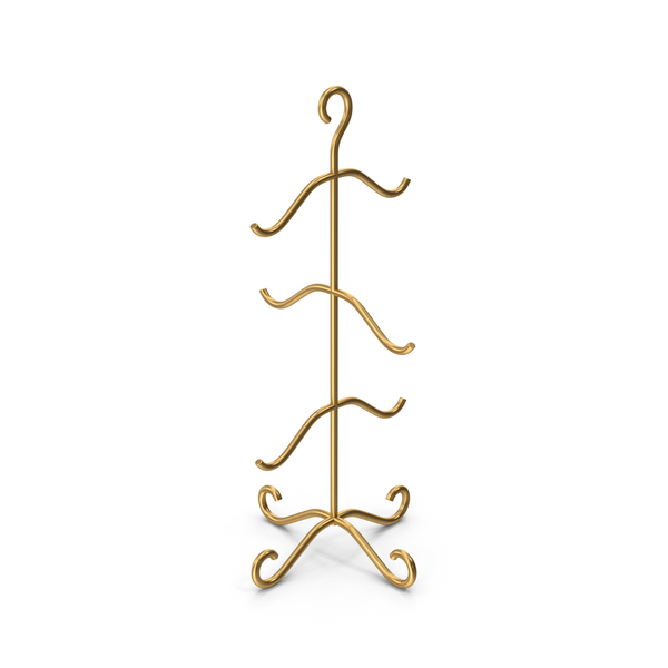 Gold Mug Tree Stand PNG & PSD Images