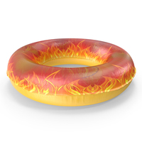 INFLATABLE Swimming Ring Flames PNG & PSD Images