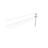 Wooden Power Lines Dirty PNG & PSD Images
