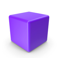 Primitive Shape Cube Purple PNG & PSD Images