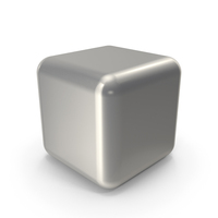Primitive Shape Cube Silver PNG & PSD Images