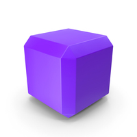 Primitive Shape Cube Purple PNG & PSD Images