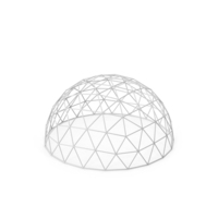 White Geometric Dome PNG & PSD Images