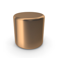 Bronze Curved Cylinder PNG & PSD Images