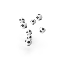 Soccer Balls Falling PNG & PSD Images