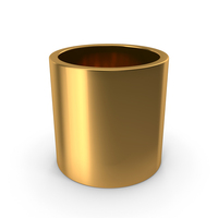 Hollow Gold Cylinder PNG & PSD Images