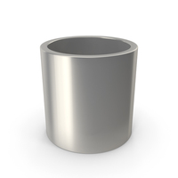 Hollow Short Silver Cylinder PNG & PSD Images