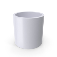 Hollow Short White Cylinder PNG & PSD Images