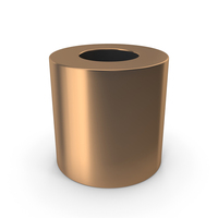 Thick Hollow Bronze Cylinder PNG & PSD Images