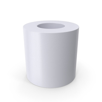 Thick Hollow White Cylinder PNG & PSD Images