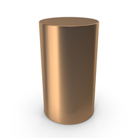 Bronze Cylindrical Shape PNG & PSD Images