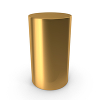 Gold Tall Cylinder PNG & PSD Images