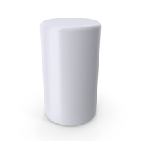Curved Tall White Cylinder PNG & PSD Images