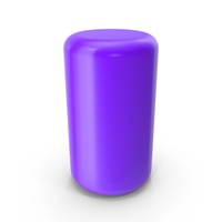 Curved Tall Purple Cylinder PNG & PSD Images