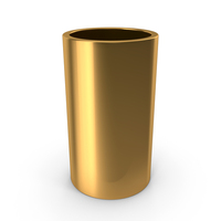Hollow Gold Cylinder PNG & PSD Images