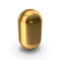 Rounded Gold Cylinder PNG & PSD Images